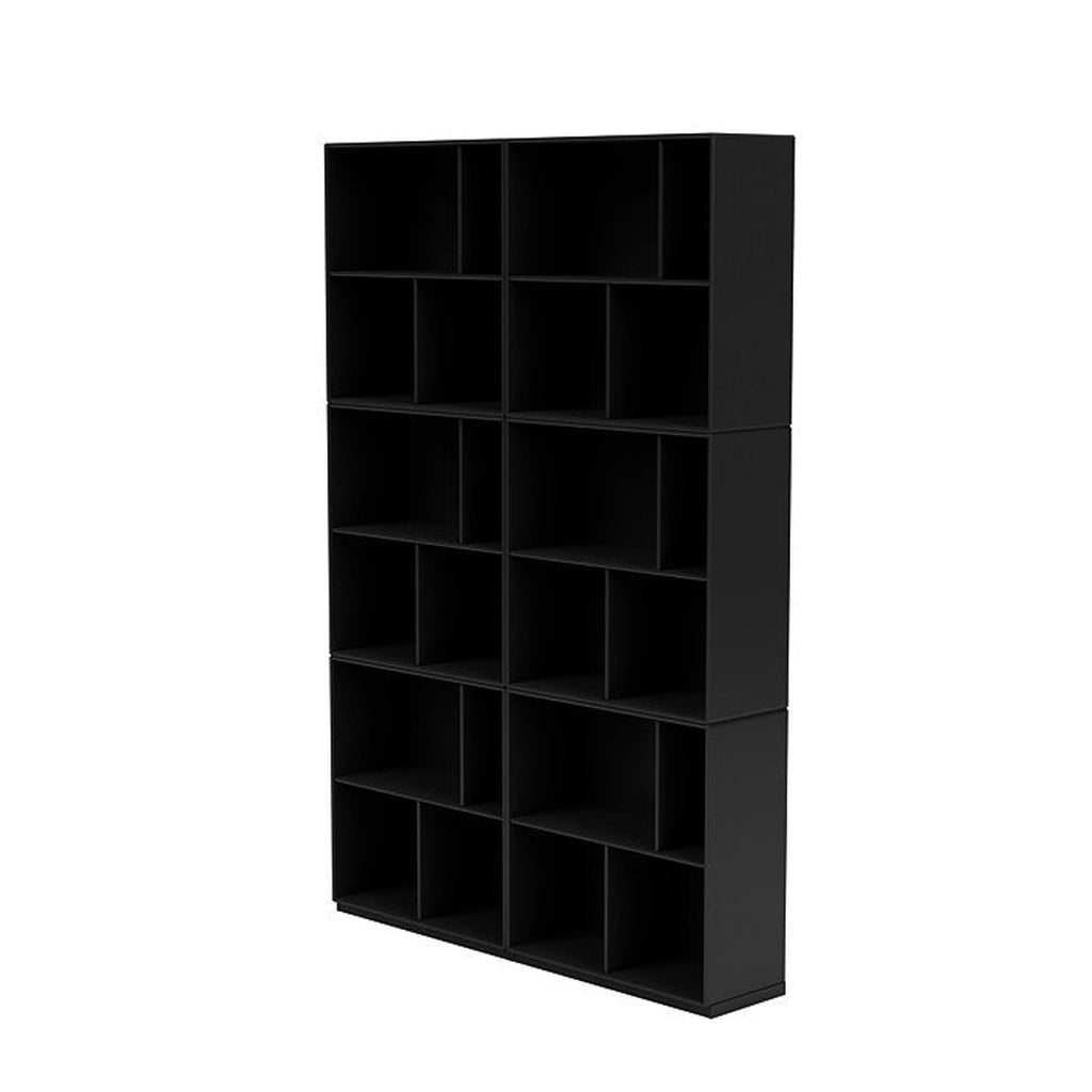 Montana Read Spacious Bookshelf With 3 Cm Plinth, Black
