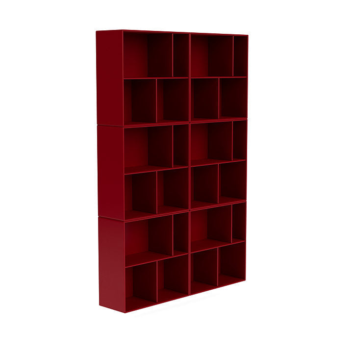 Montana Read Spacious Bookshelf With Suspension Rail, Beetroot Red