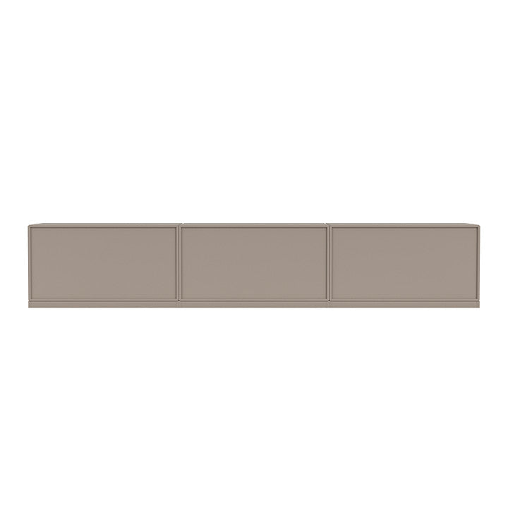 Panca a riposo del Montana con plinto da 3 cm, grigio tartufo