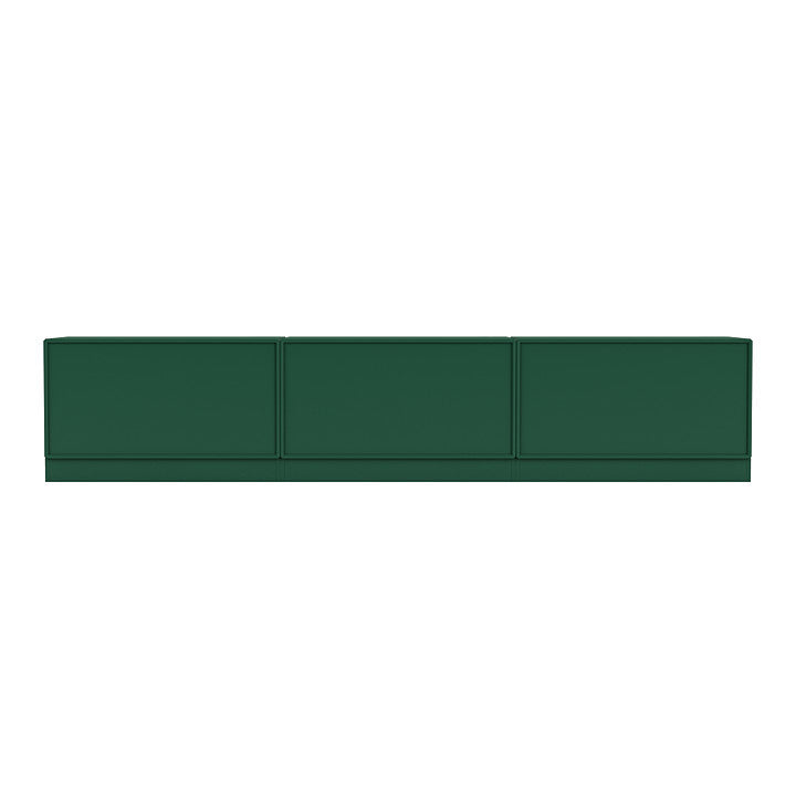 Banc de repos du Montana avec du socle de 7 cm, Green de pin