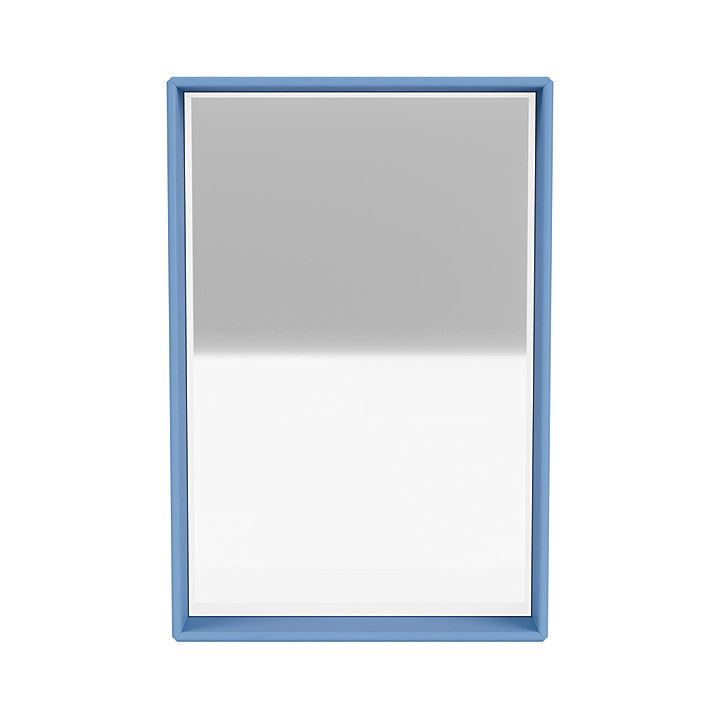 Montana Shelfie Specchio con cornice di scaffali, azzurro