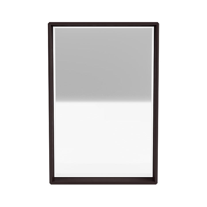 Montana Shelfie Mirror med hylde ramme, balsamic brun
