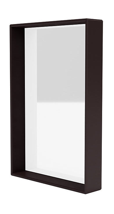 Montana Shelfie Mirror med hylde ramme, balsamic brun