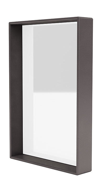 Montana Shelfie Mirror con marco de estante, café marrón
