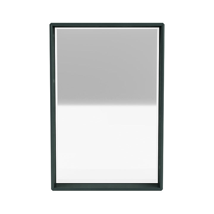Montana Shelfie Specchio con cornice di scaffale, giada nera