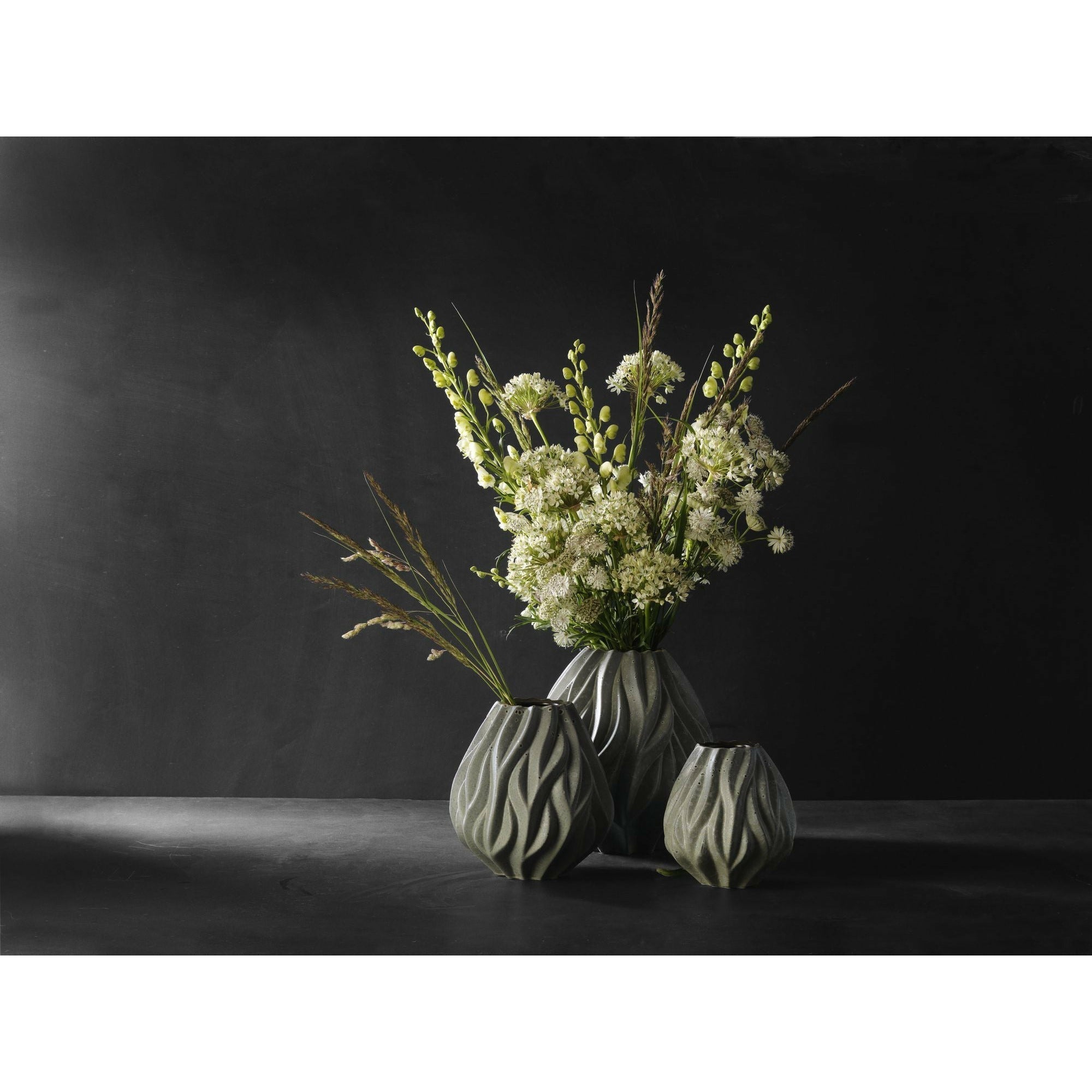 Morsø Gray vase à flamme, 15 cm