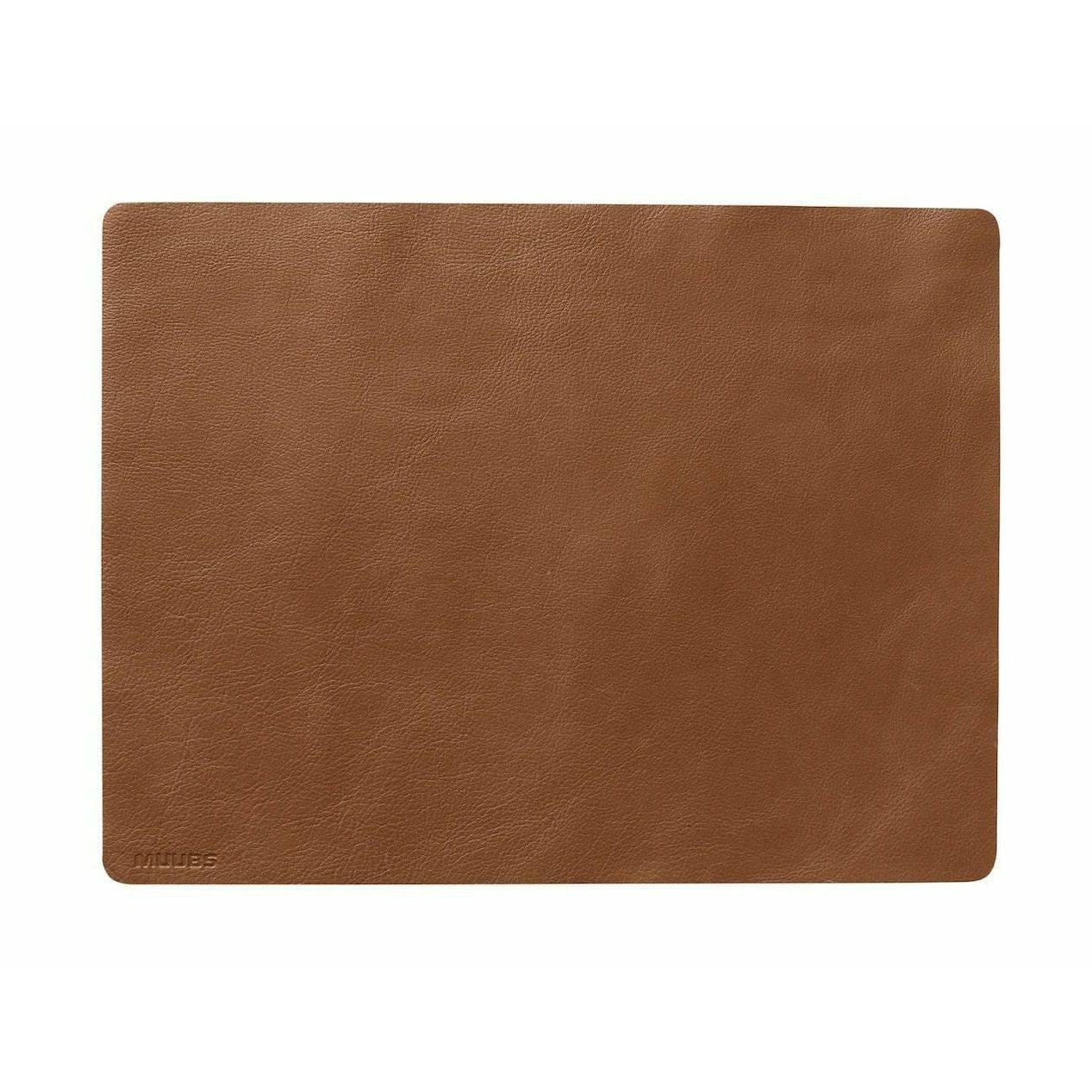 Muubs Camou Placemat 45cm, Brown Leather