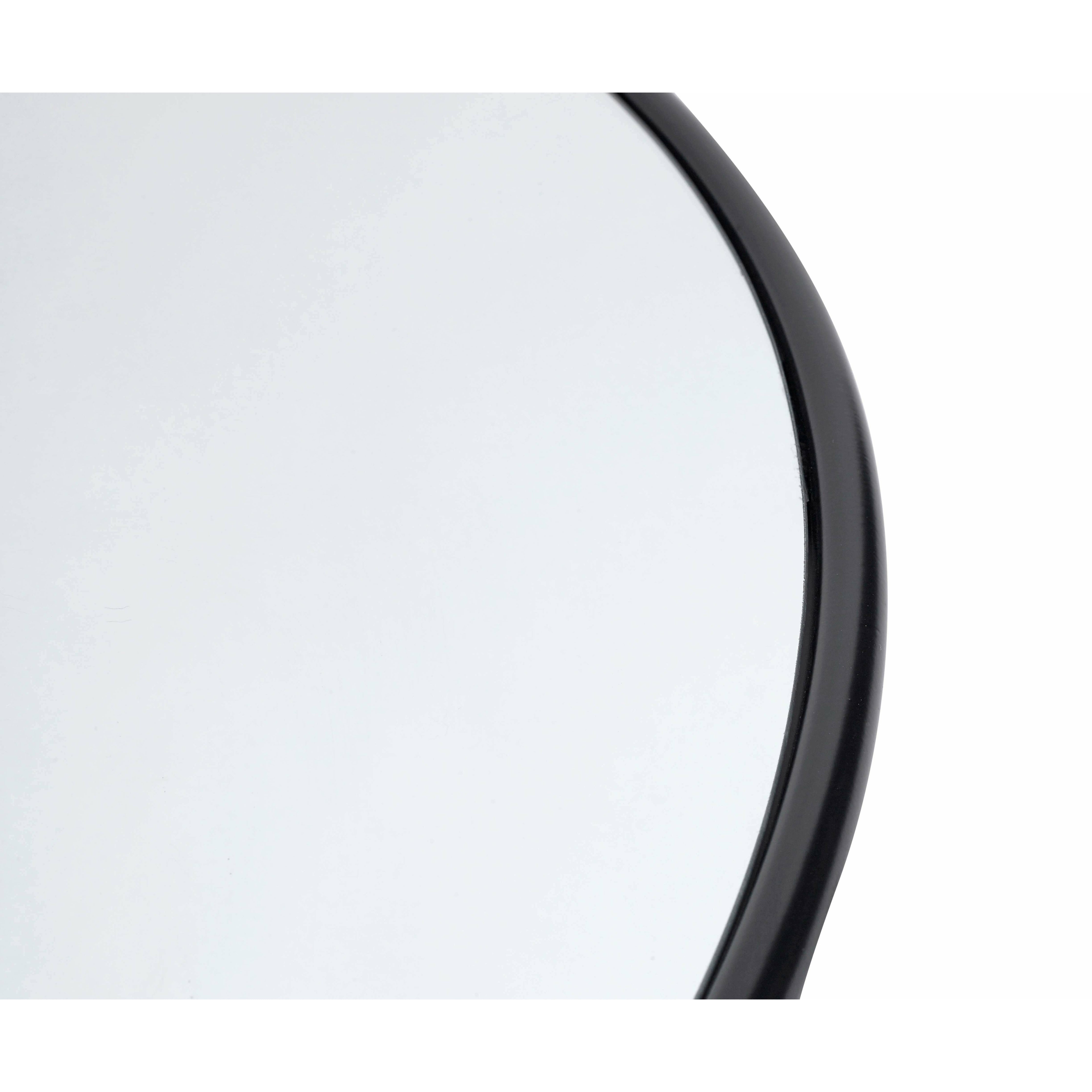 Muubs Københavns spejl rundt sort, 110 cm