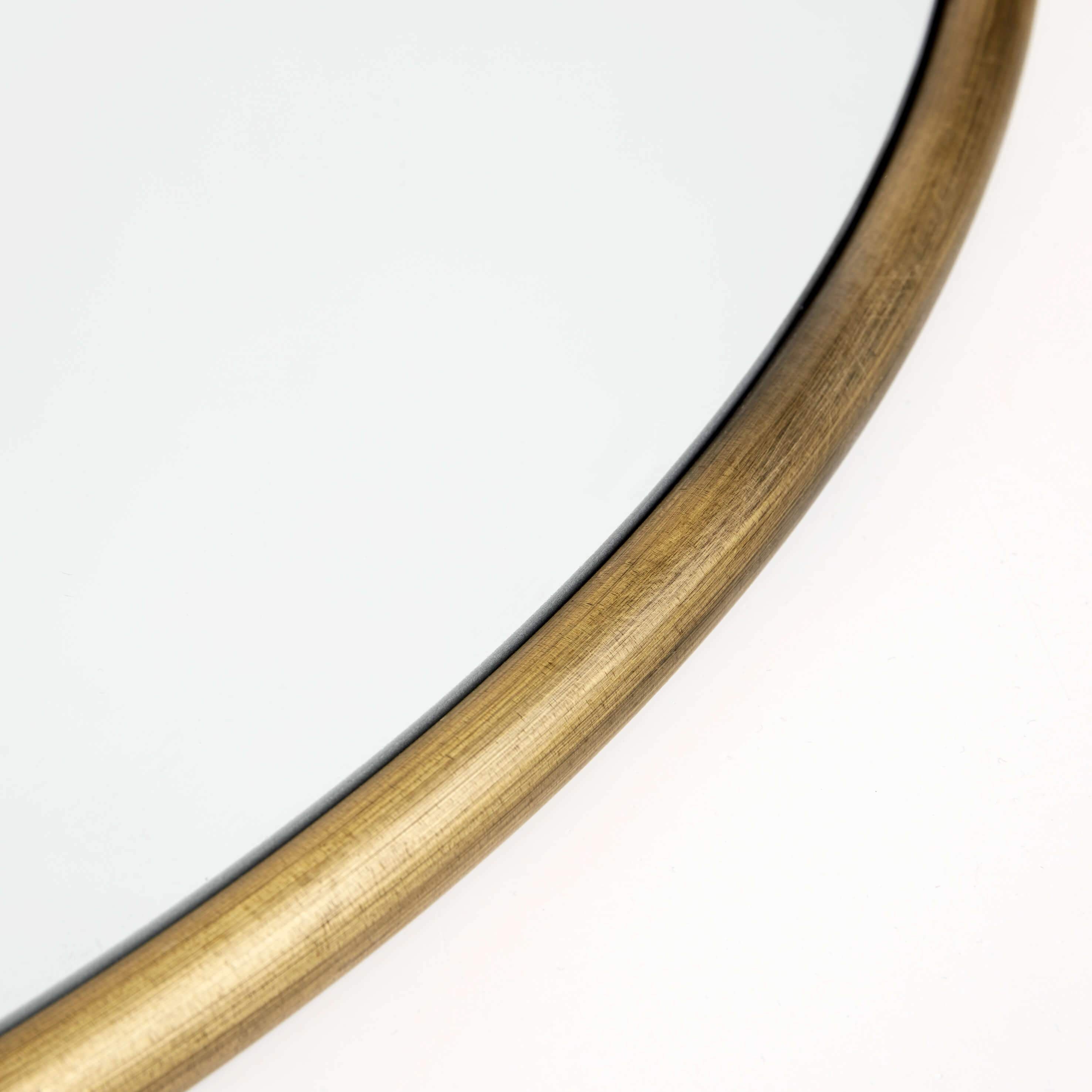 Muubs哥本哈根壁镜圆形黄铜，80厘米
