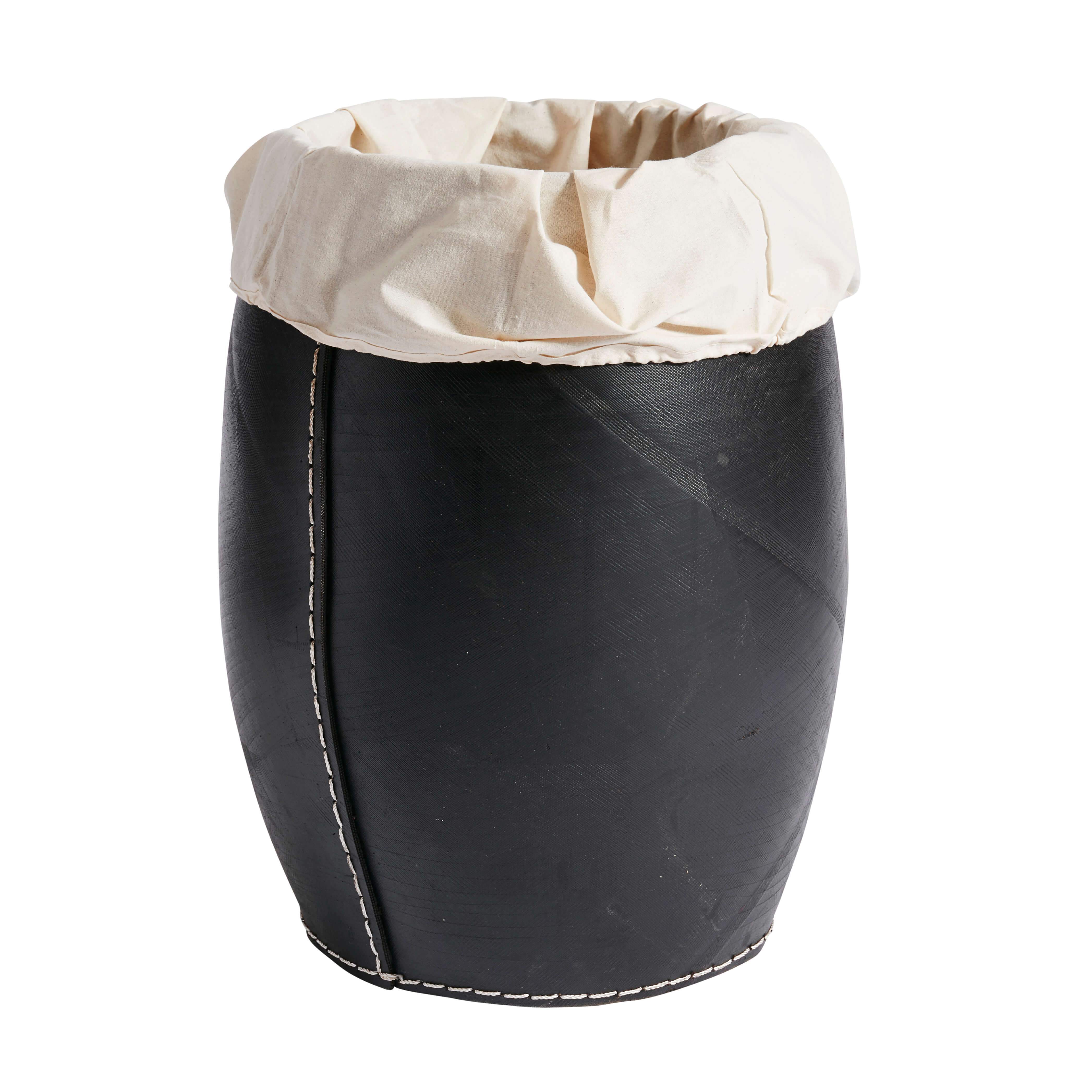 Muubs Panier de blanchisserie Dacarr noir, 60 cm