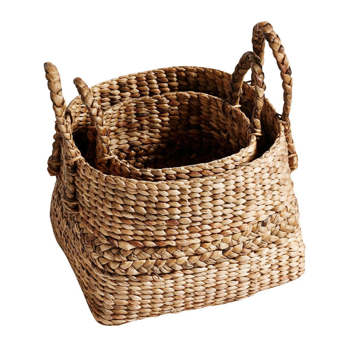 Muubs Shopping Basket Bright Water Hyacinth, 2 Pieces