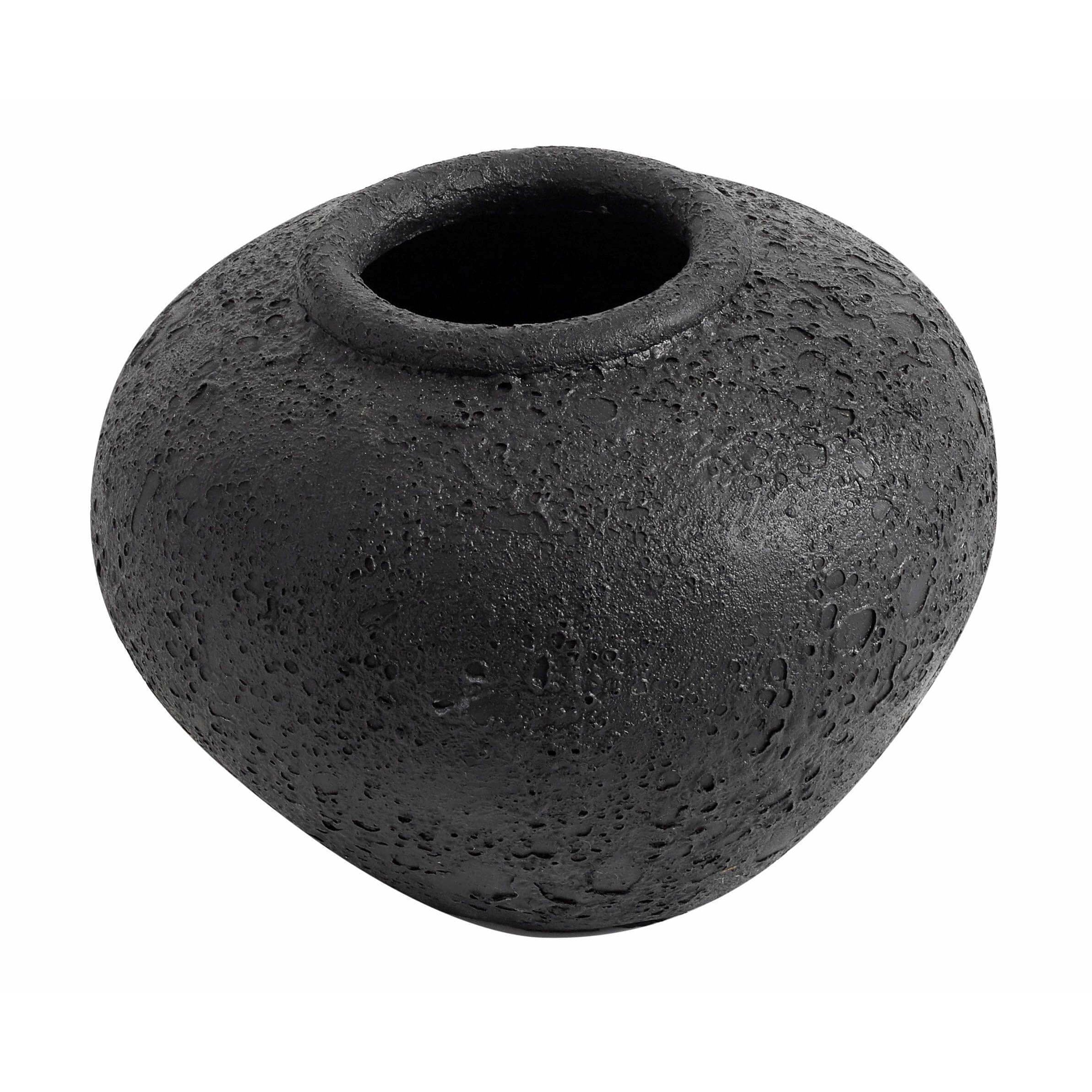 Muubs Luna Vase Black, 18 cm