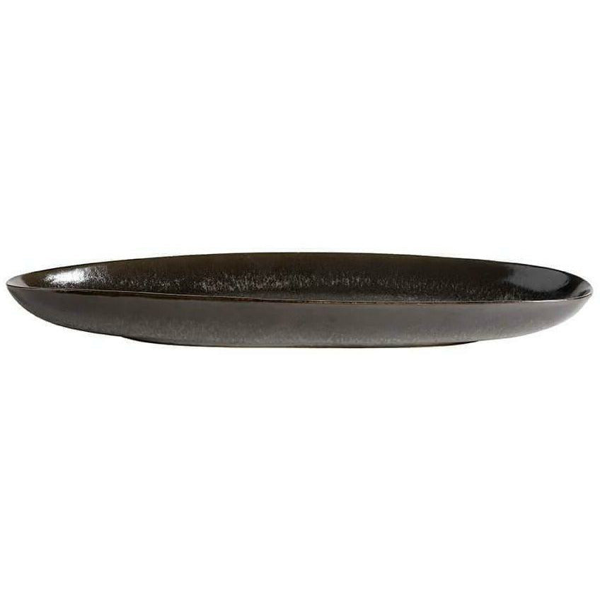 Muubs Mame Serving Plate Oval Coffee, 36,5cm