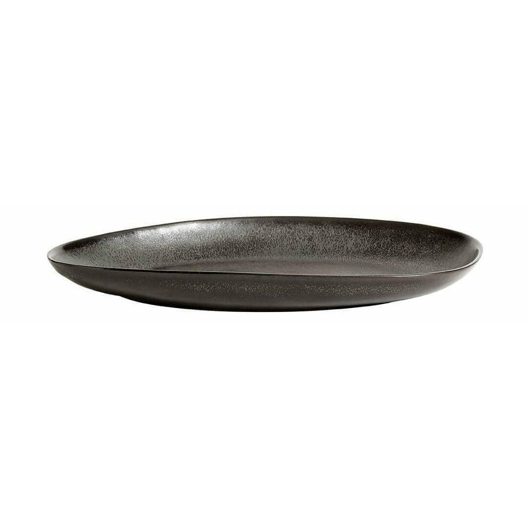Muubs Mame Serving Plate Oval Coffee, 39cm