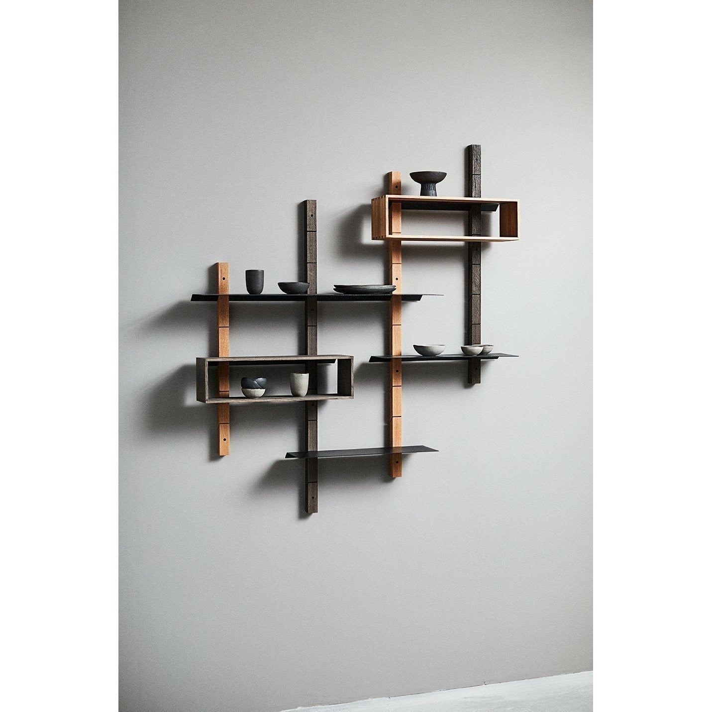 Muubs Oaks Shelving System Stained Oak, 120 cm