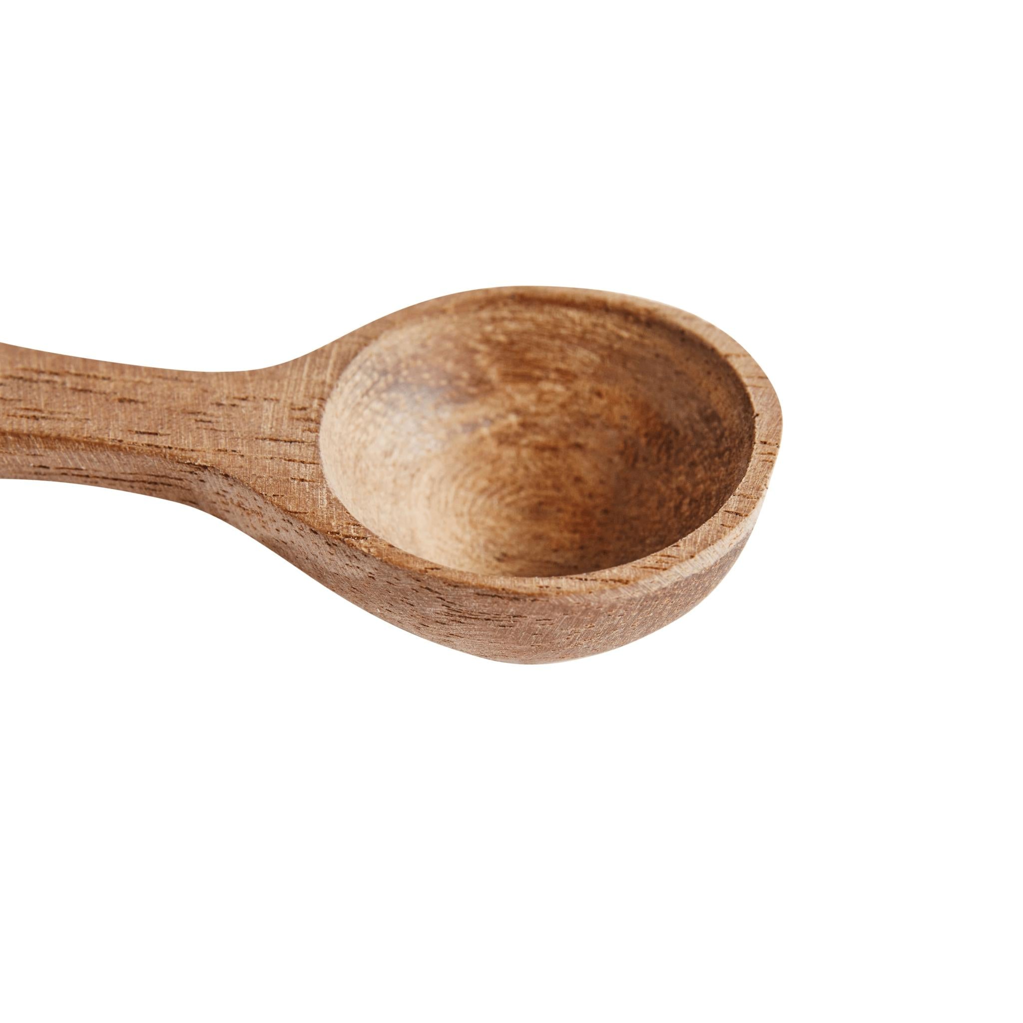 Muubs Salt Spoon Teak 4 Pcs, 6cm