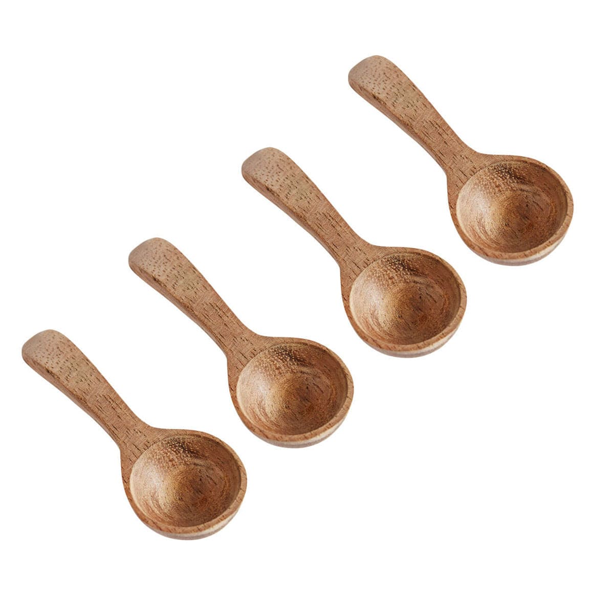 Muubs Salt Spoon Teak 4 pezzi, 6 cm