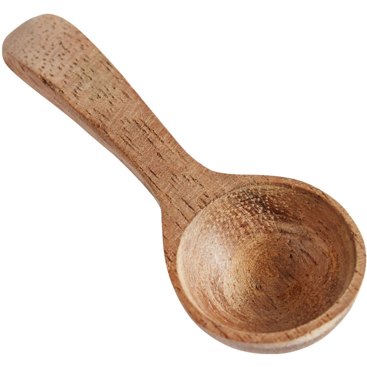 Muubs Salt Spoon Teak 4 pezzi, 6 cm