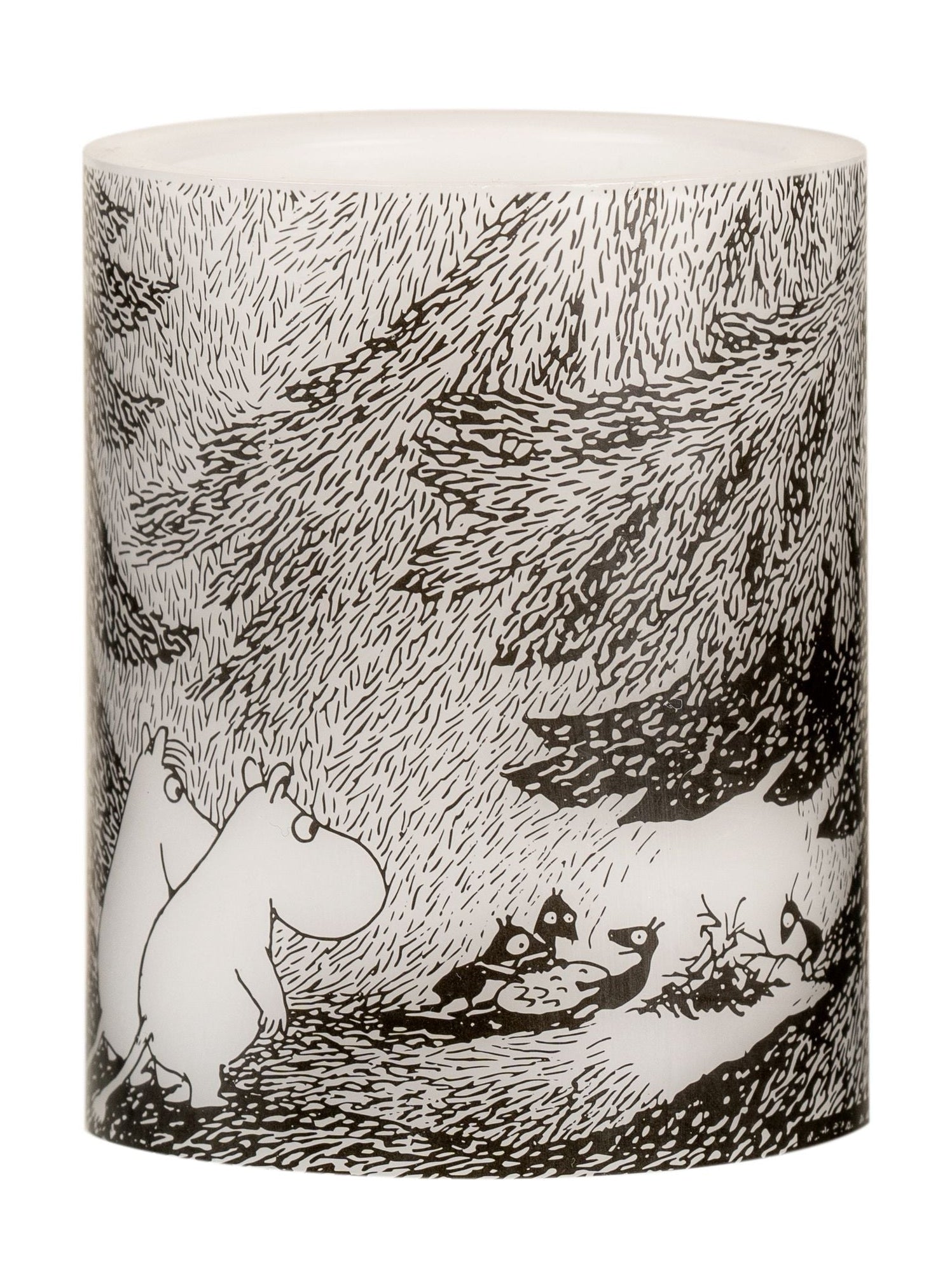 Muurla Moomin Originals førte stearinlys under trærne
