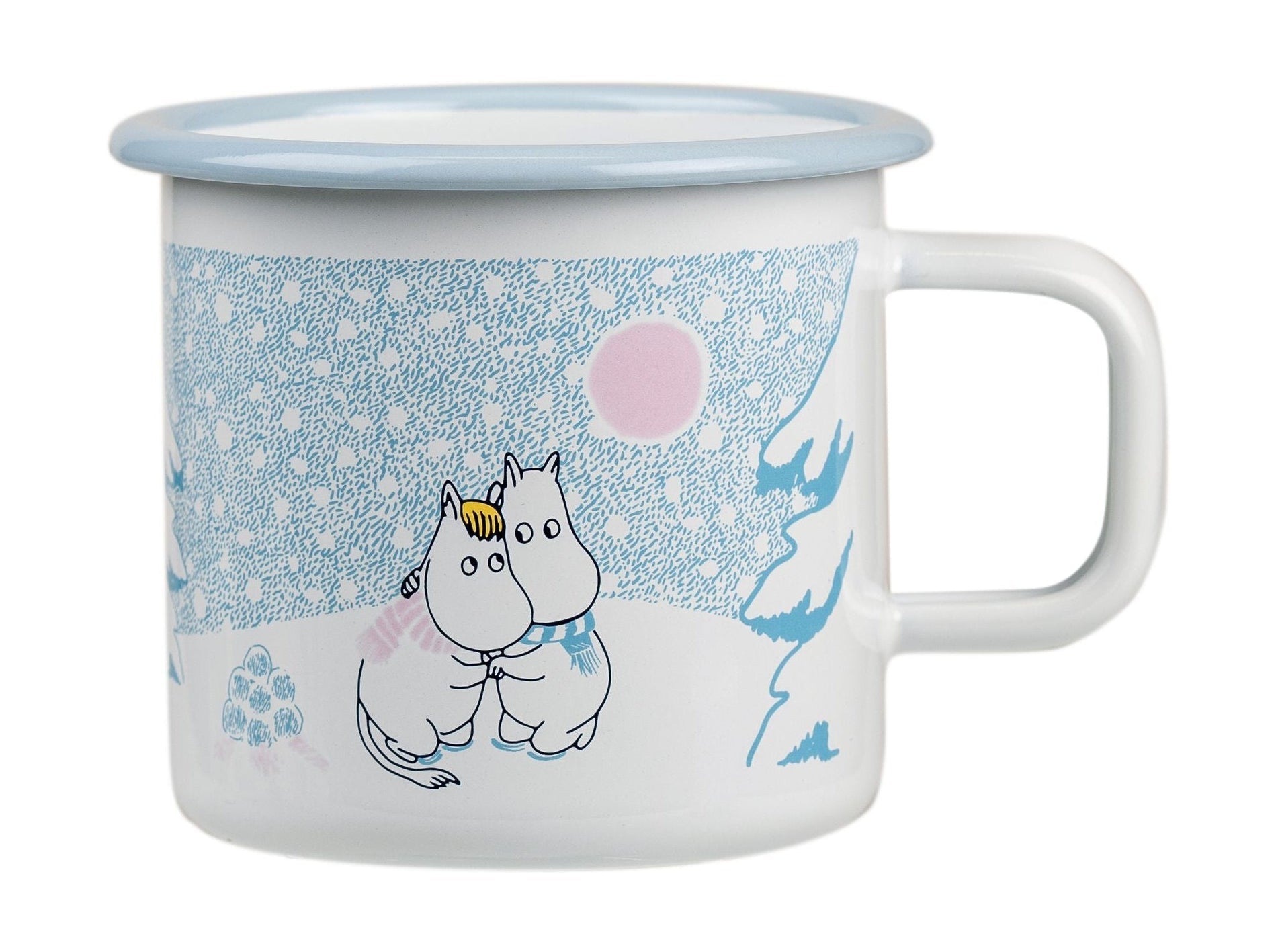 Muurla Moomin Entamel Mug Laissez-le neige