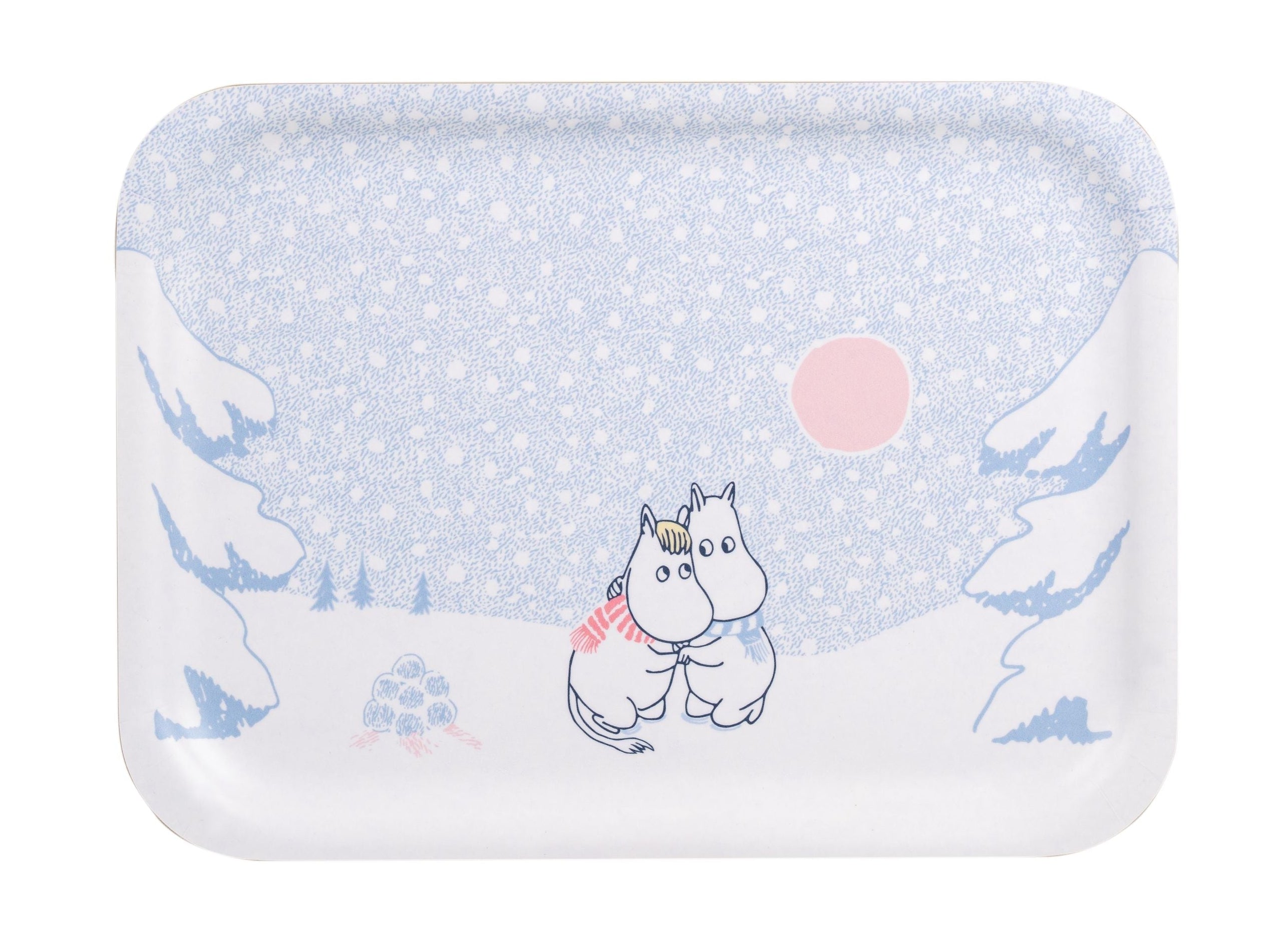 Muurla Moomin Tray laat het sneeuwen