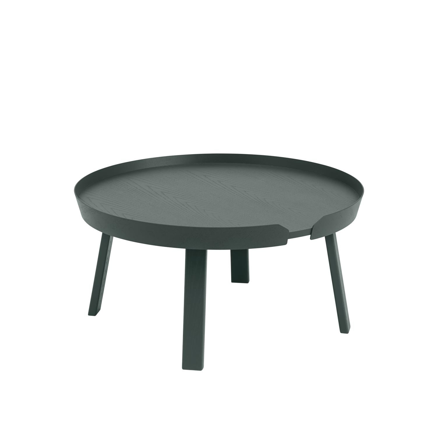 Muuto intorno al tavolino Ø 72 cm, verde scuro