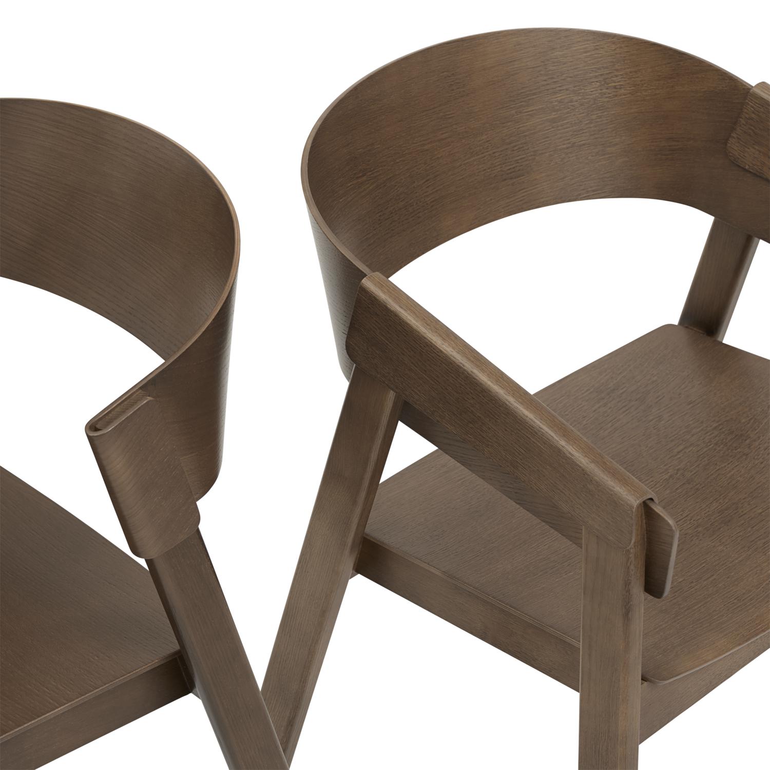 Muuto Couvre-chaise de salon, taché de brun foncé
