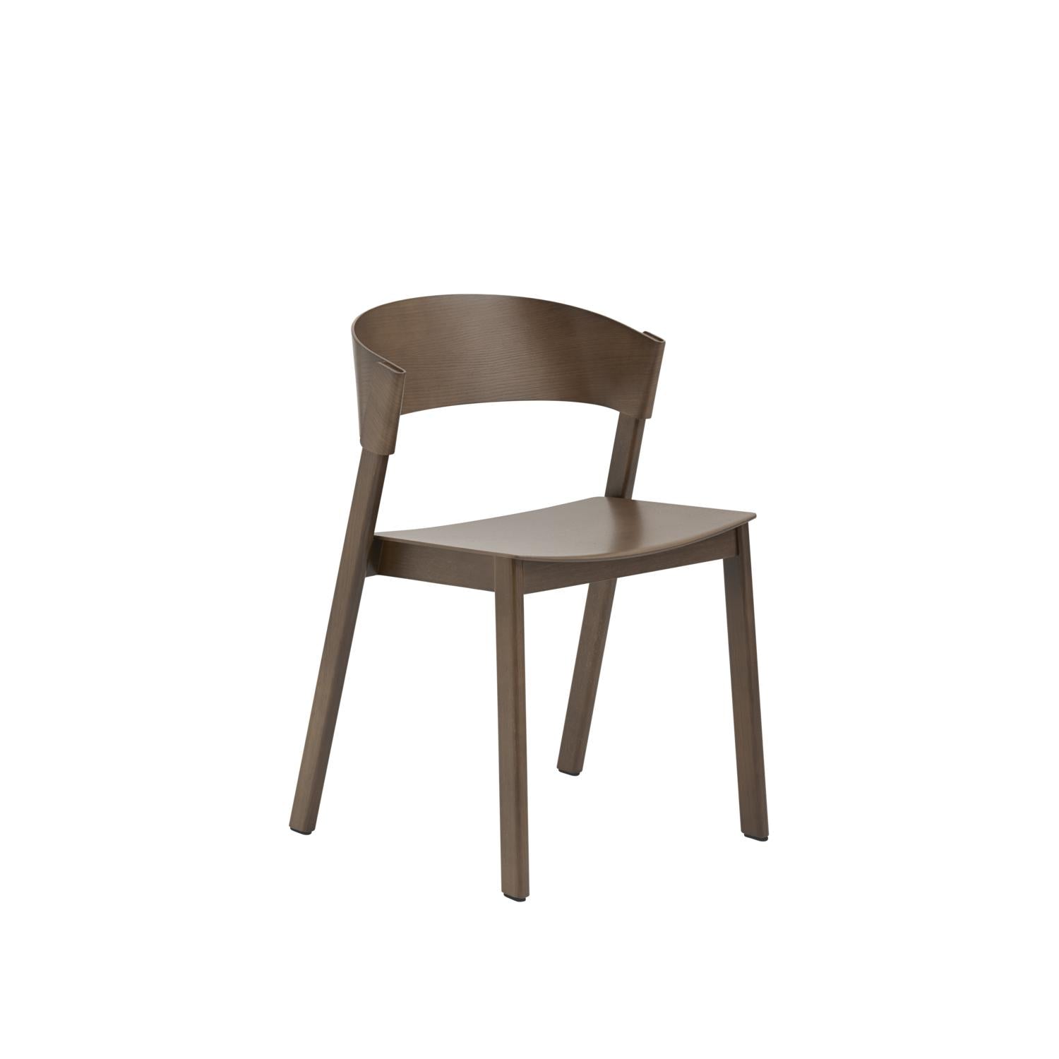 Muuto Cover Side Chair, Dark Brown Stained