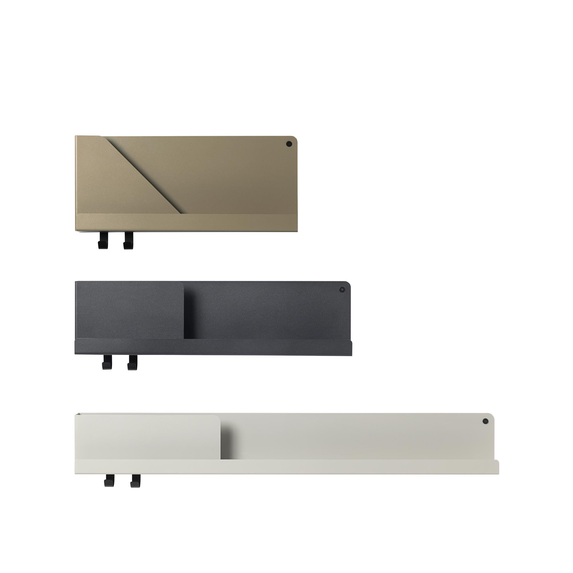 Muuto Folded Steel Shelf Large, Grey