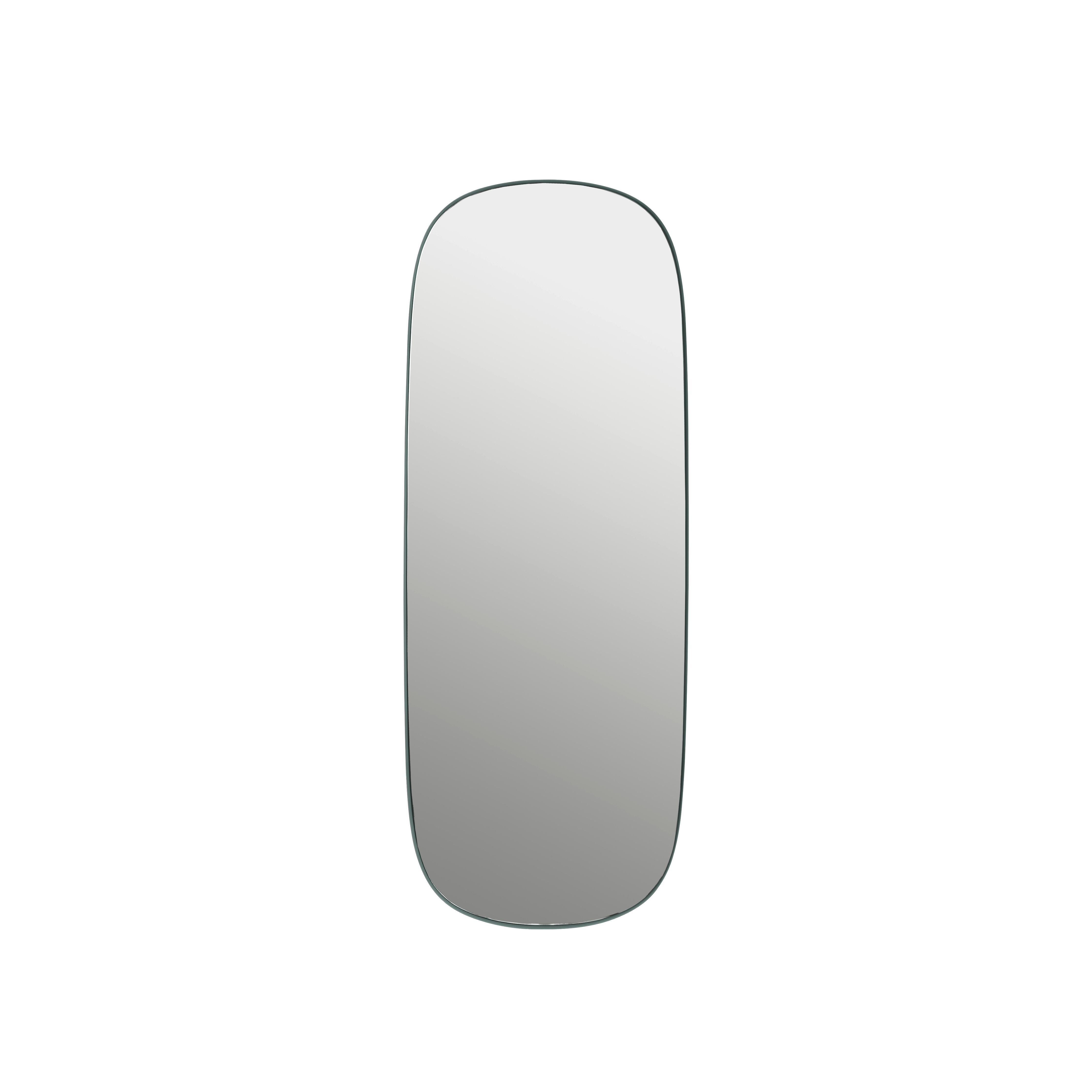 Muuto Inramad spegel stor, mörkgrön/klar