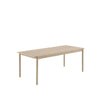 Muuto Table en bois linéaire, 200 x90 cm