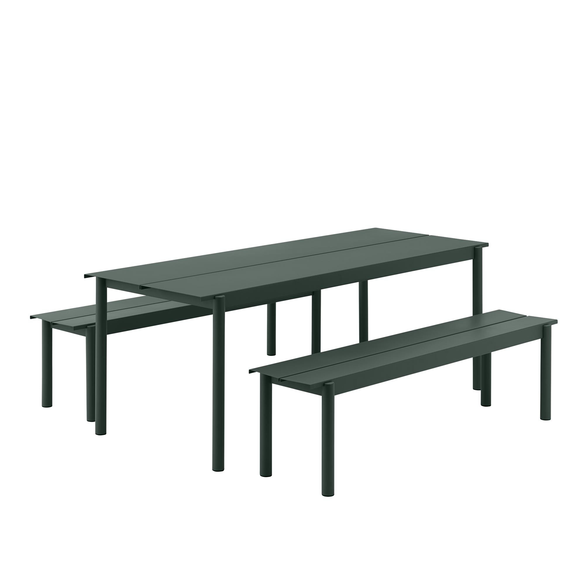 Muuto Linear Steel Table 200x75 Cm, Green