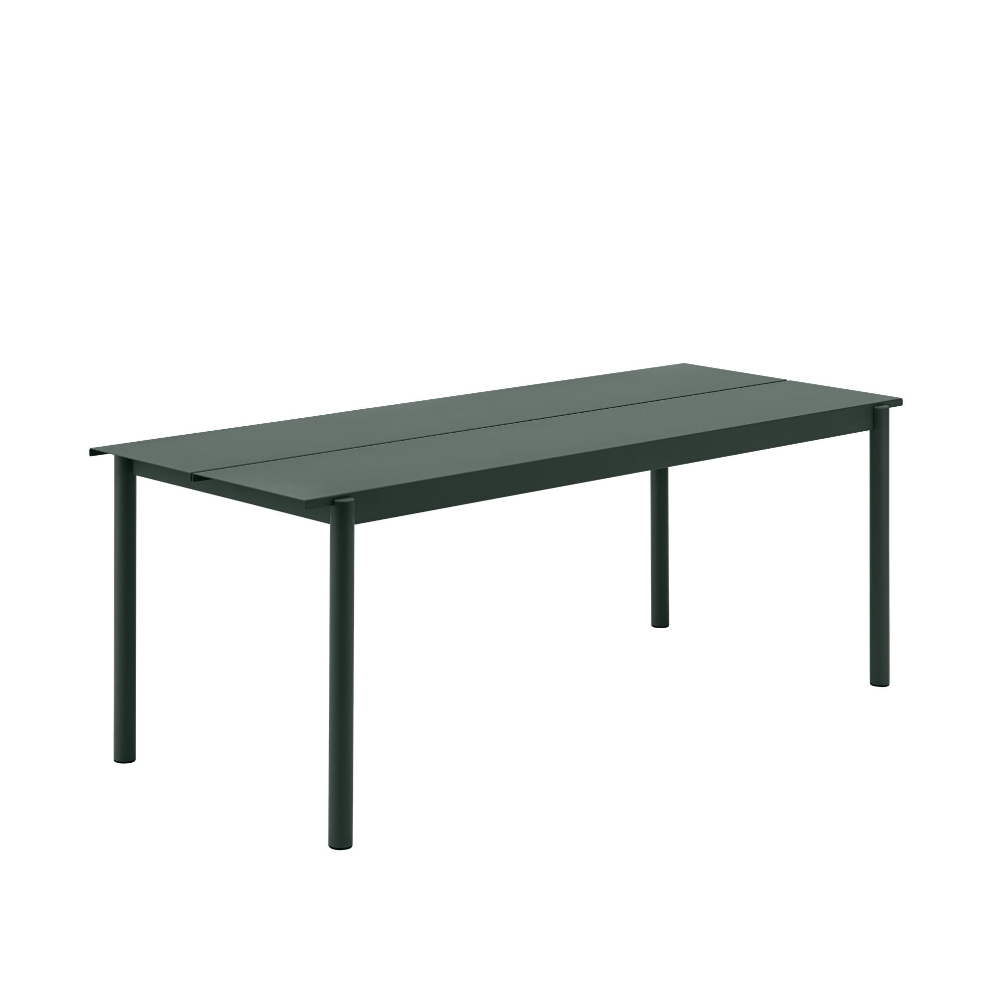 Muuto Lineair stalen tabel 140x75 cm, groen