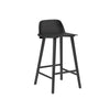 Muuto Chaise de bar nerd h 65 cm, noir