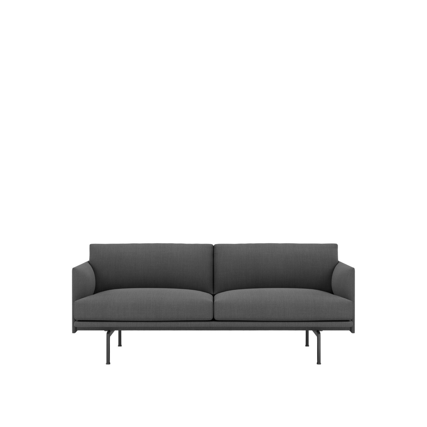 Muuto Outline Sofa 2 Seater, Fabric, Remix 163
