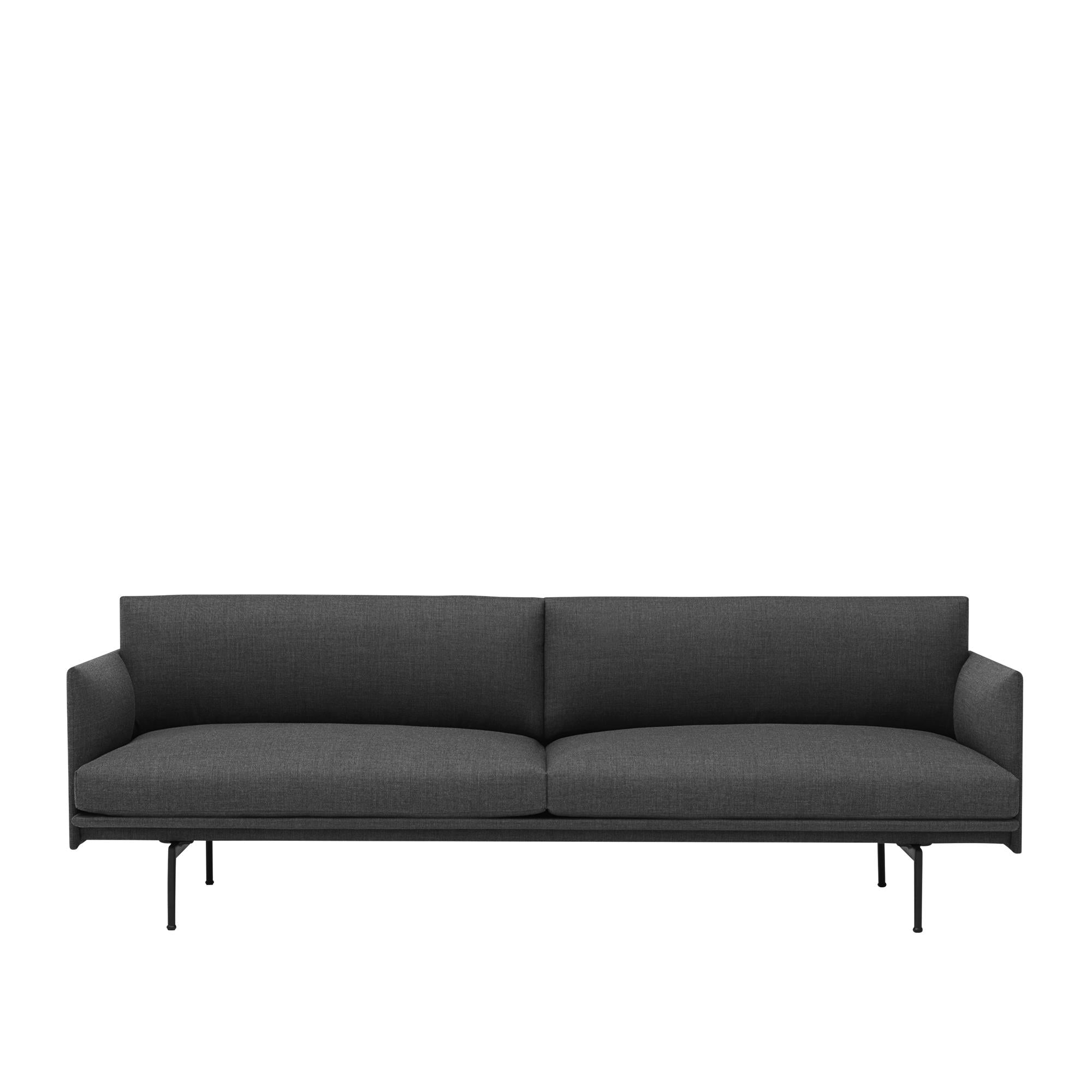Muuto Outline Sofa 3 Seater, Fabric, Remix 163