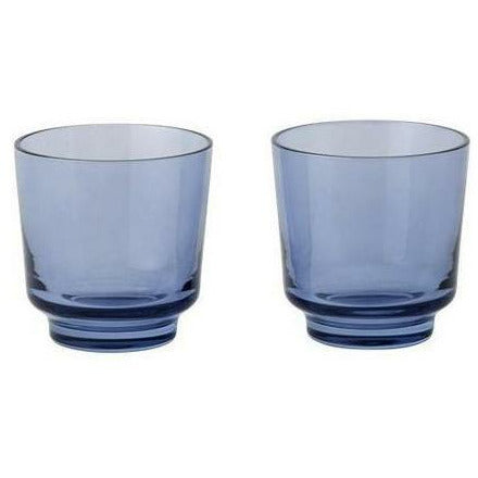 Muuto Raise Drinking Glass sett med 20 CL, mørkeblå