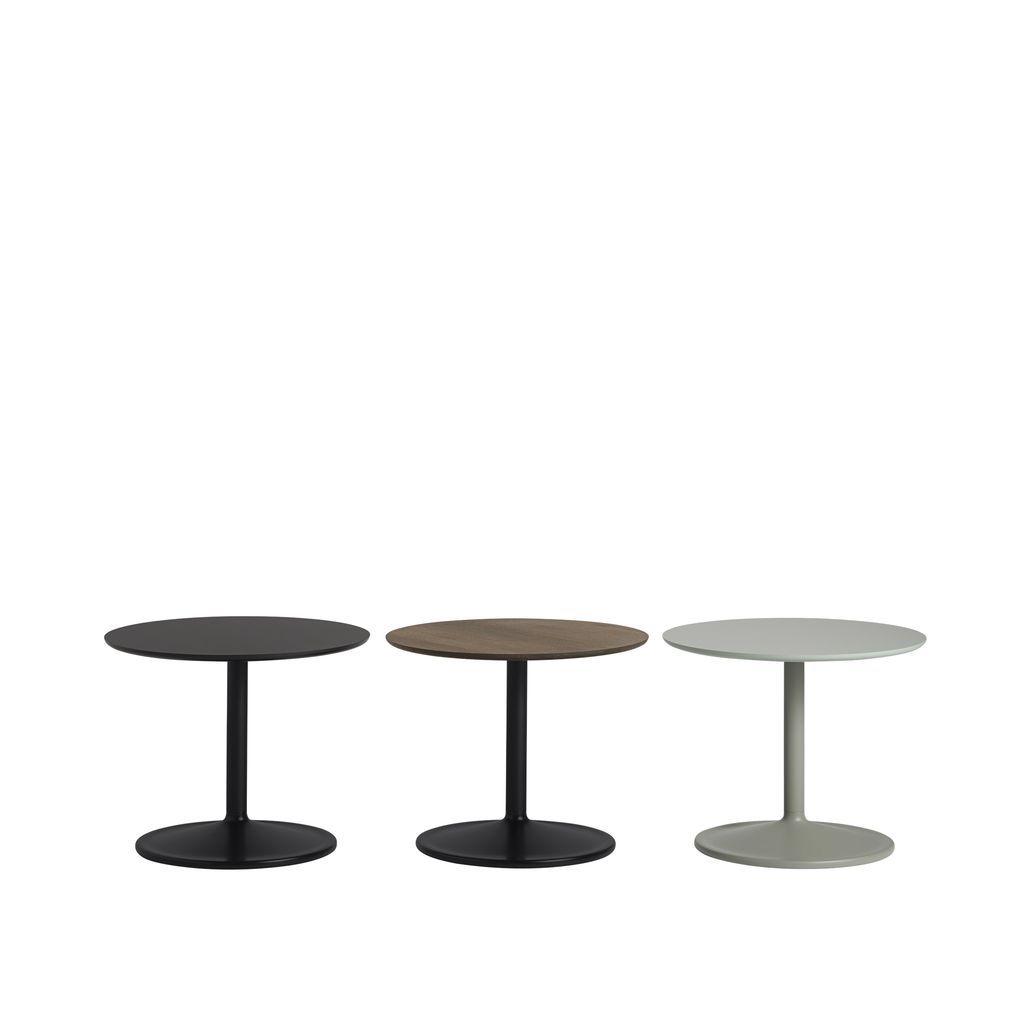 Muuto Table d'appoint douce Øx h 41x48 cm, vert poussiéreux