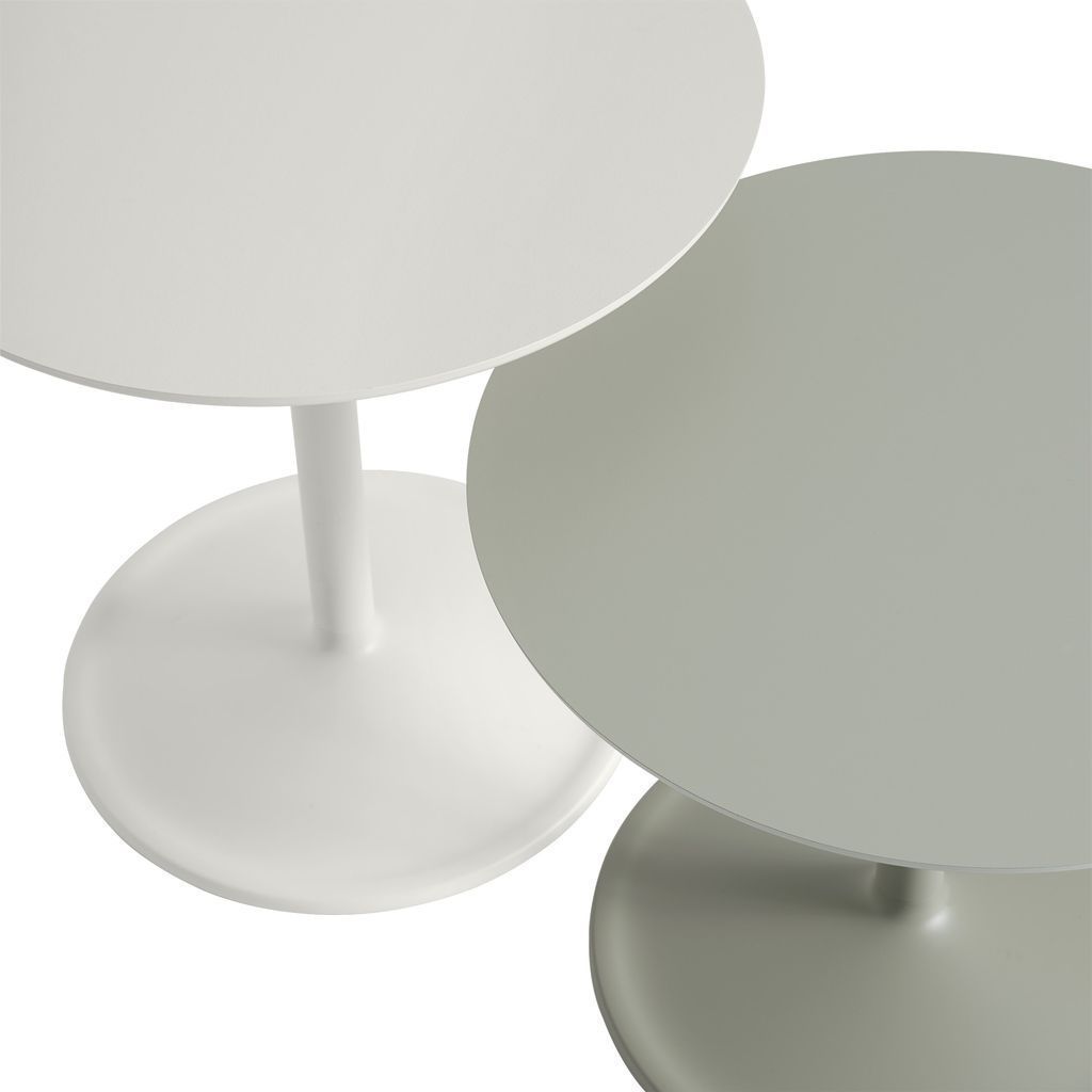 Tavolino morbido Muuto Øx H 41x48 cm, al largo del bianco