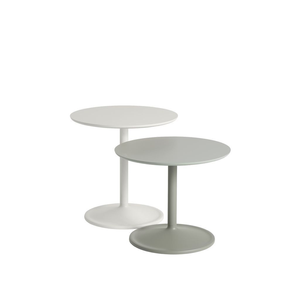 Tavolino morbido Muuto Øx H 41x48 cm, al largo del bianco