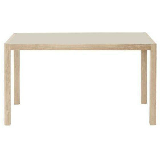 Muuto Workshop Table, Warm Grey Linoleum/Oak