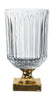 Nachtmann Vase Minerva à pied enrobée d'or, 32 cm