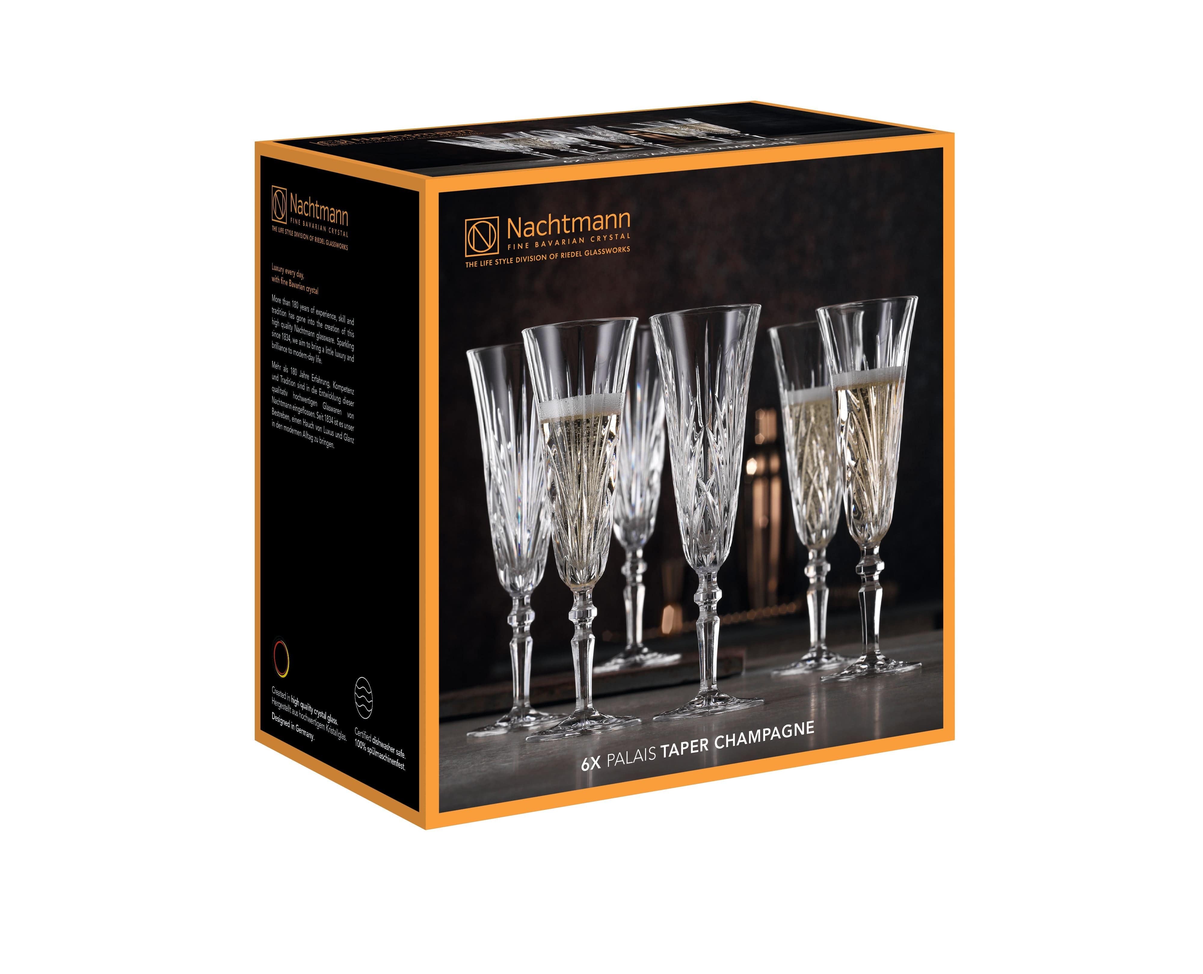 Nachtmann Palais Champagne Glass 140 ml, 6 piezas
