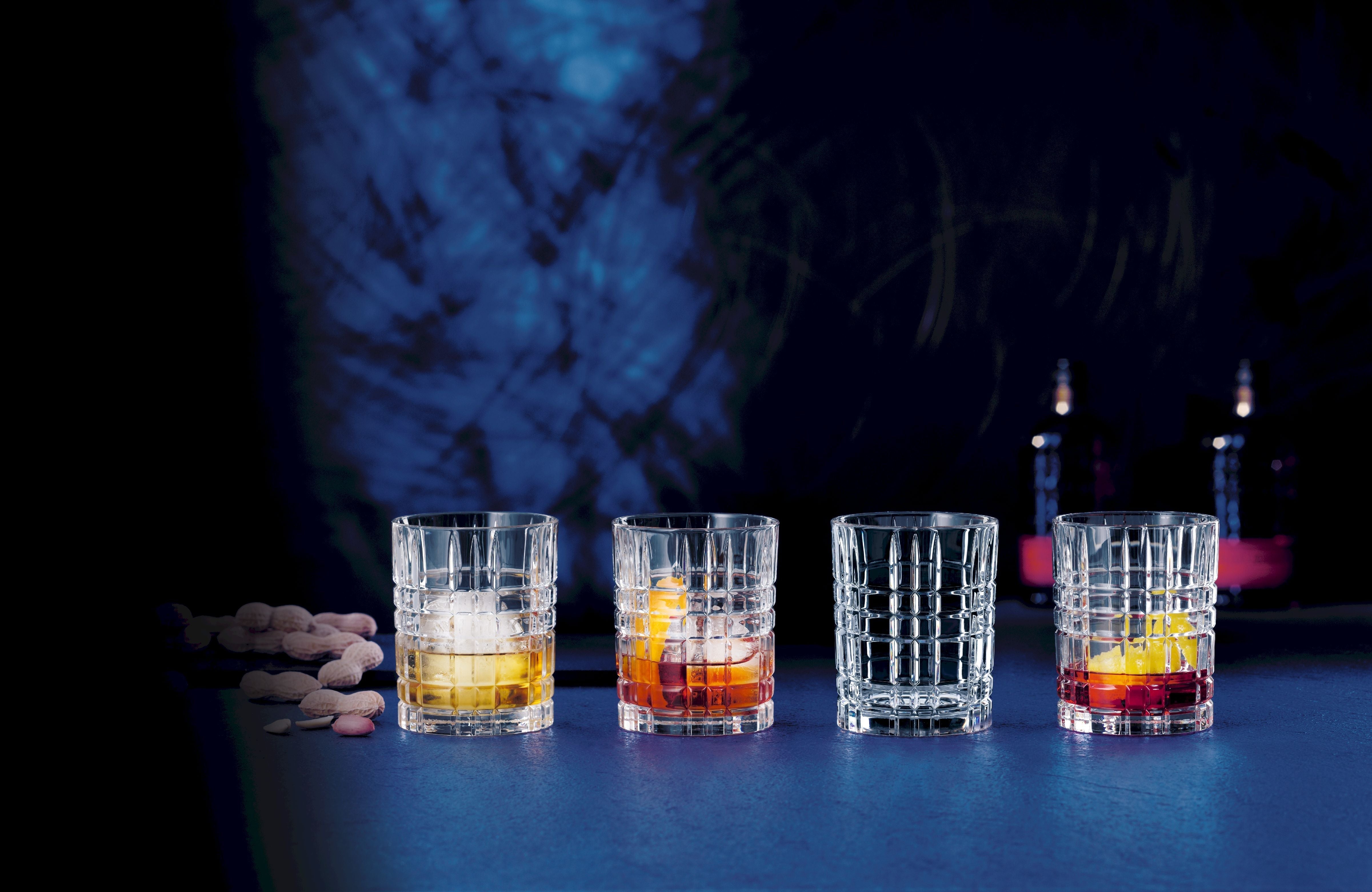 Nachtmann Square Whisky Glass 345 ml, sett af 4