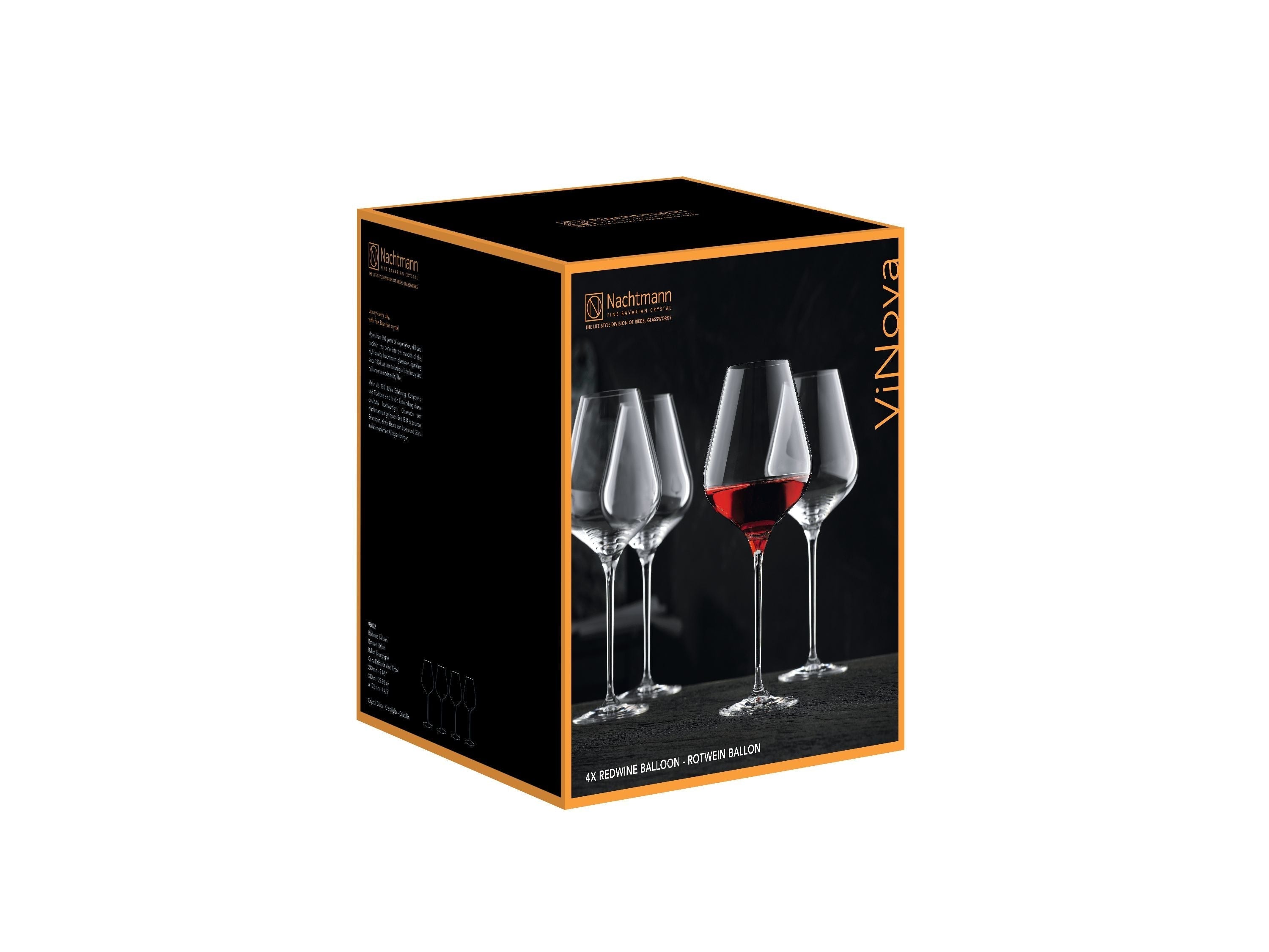 Nachtmann Vi Nova Burgundy Glass 840 Ml, Set Of 4