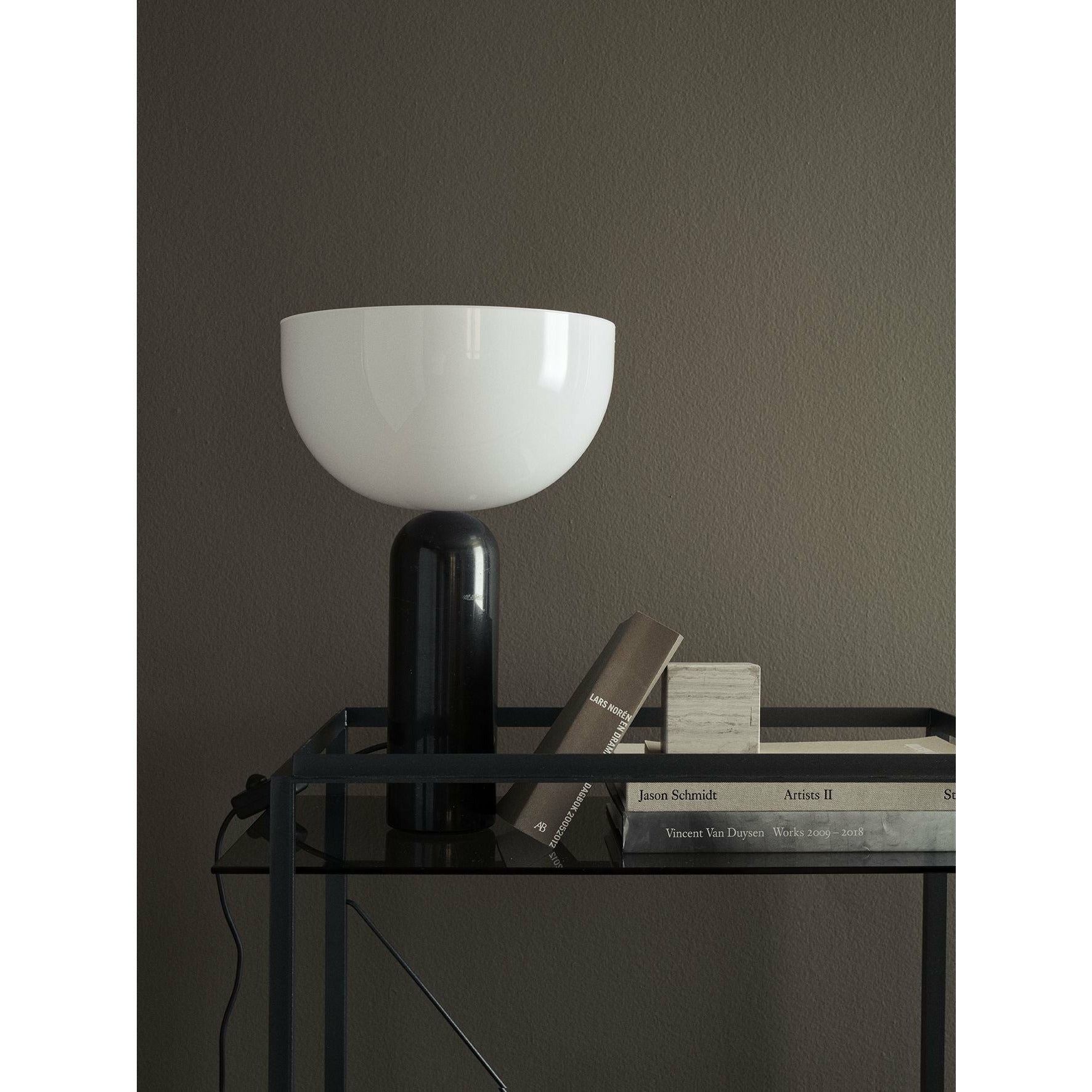 New Works Kizu Table Lamp Black Marquina Marble, Large