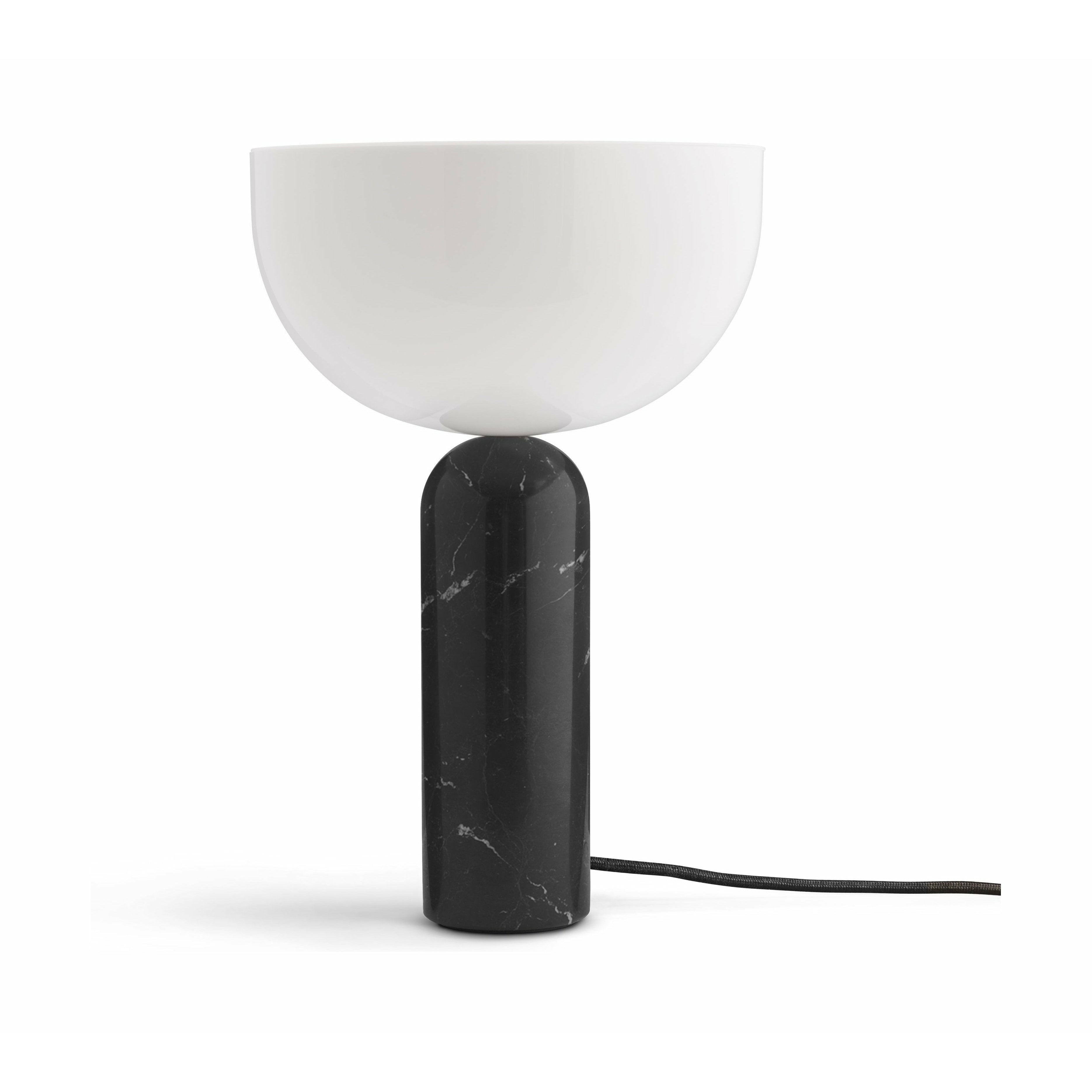 New Works Lampe de table kizu marbre marquée noire, grand