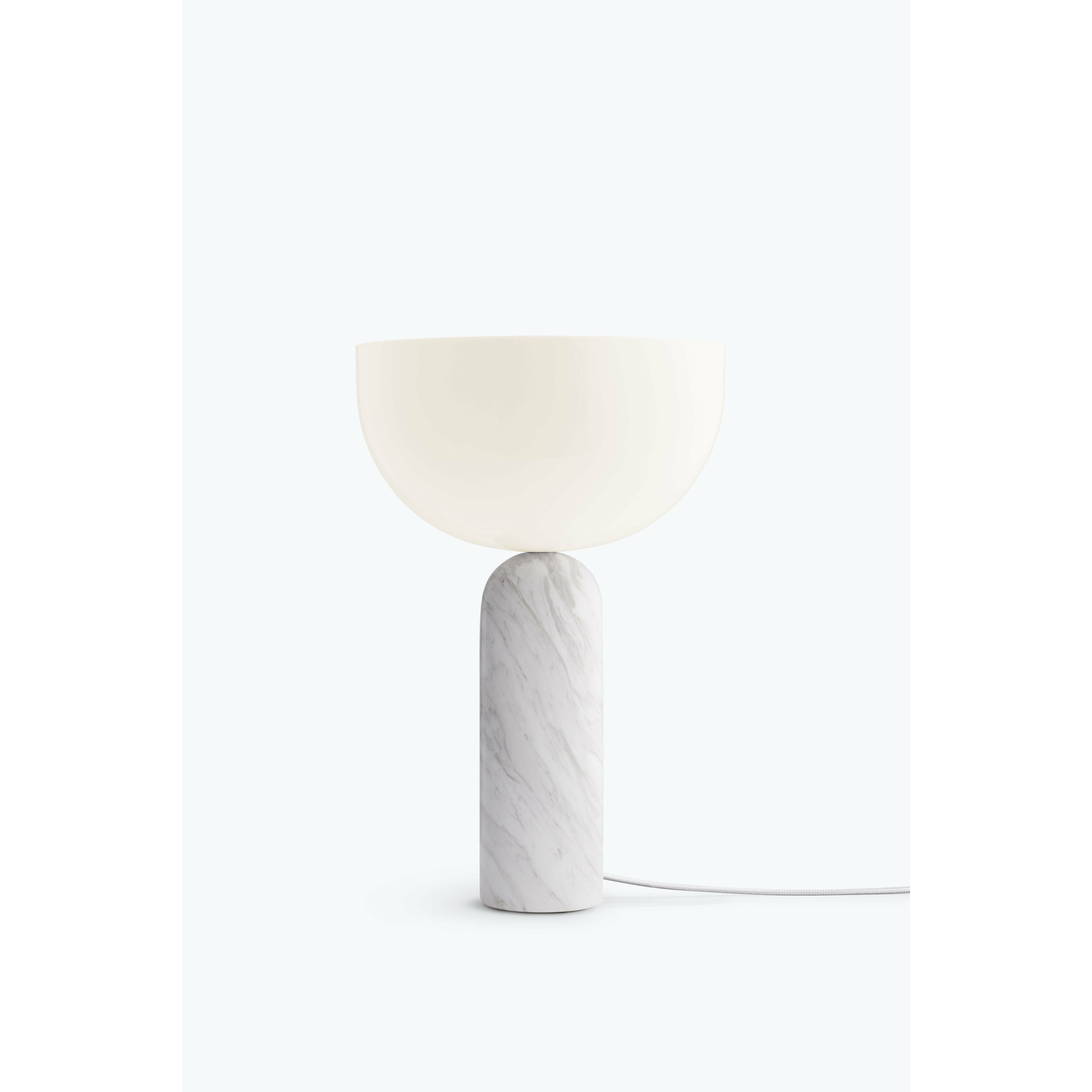 Nuove opere lampada da tavolo kizu bianco marmo Carrara, grande