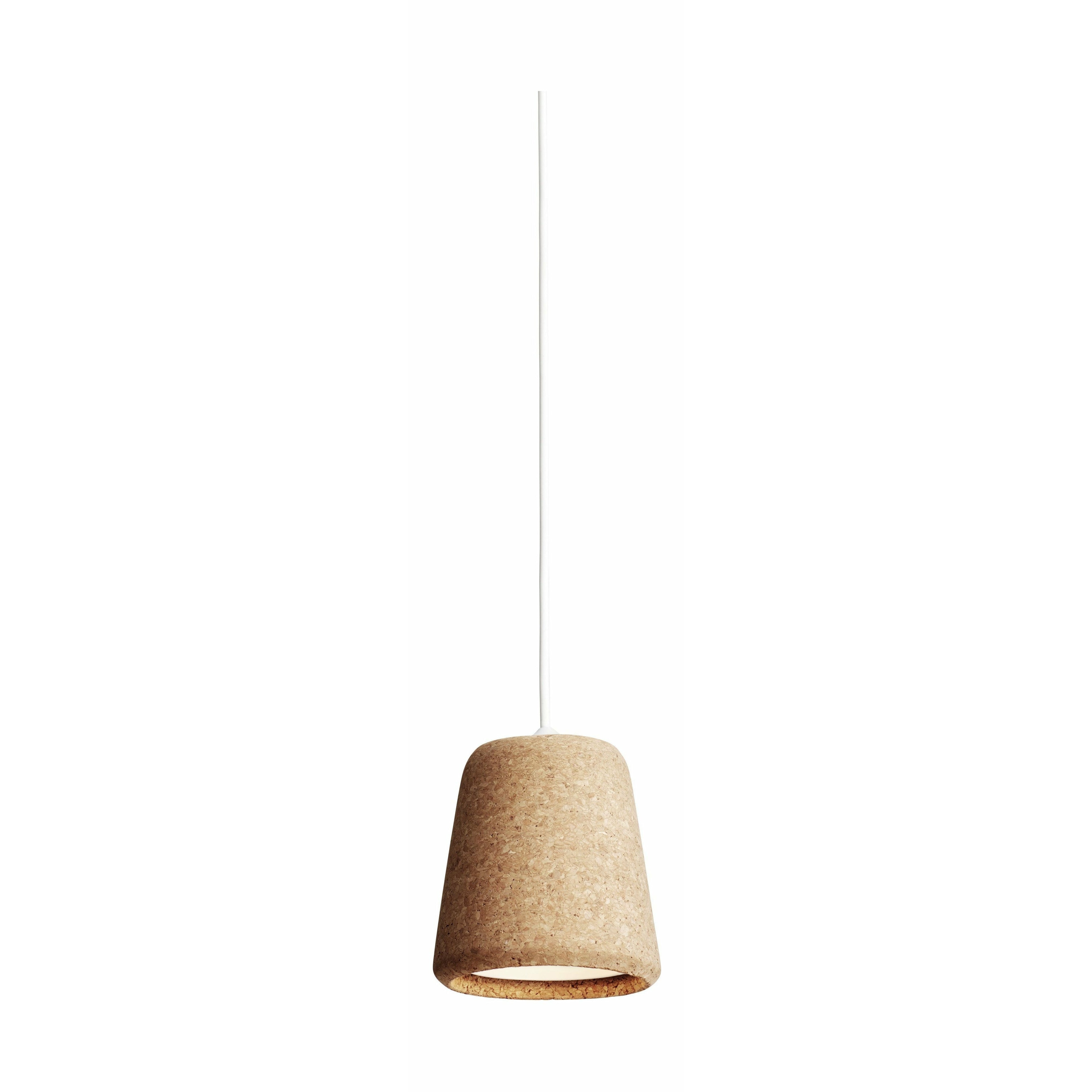 New Works Material Pendant, Natural Cork/White Fitting