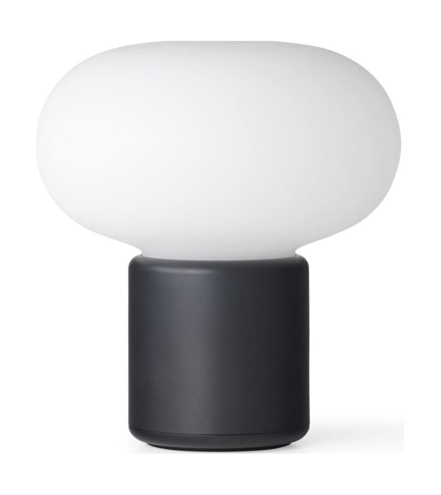New Works Lampe de table portable Karl Johan, noir froid